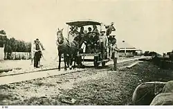 Goolwa to Port Elliot tramway circa 1860.