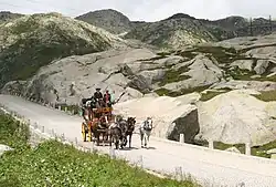 Gotthard Post near the summit