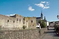 The castle and Baroque church