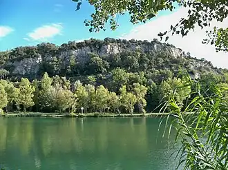 A view of the river Verdon to the south of the town of Gréoux-les-Bains