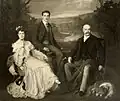 Duchess Elisabeth de Clermont-Tonnerre, Count Louis-René de Gramont, and Duke Agénor de Gramont, by Philip de László, 1902
