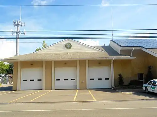 Fire station on Bay Shore Road