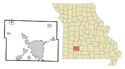 Location of Walnut Grove, Missouri