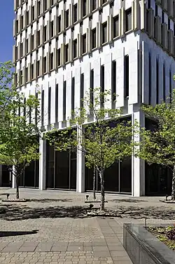 Plaza after recently completed renovations