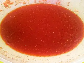 Ground red pepper, a Ghanaian delicacy, mainly an accompaniment for banku and kenkey