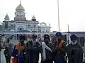 Nihangs at Gurdwara Bangla Sahib