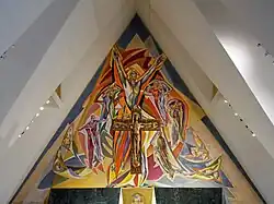 Detail of Chancel mural: The Final Beginning
