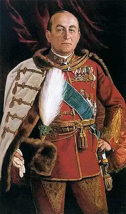 Prime Minister Gyula Gömbös de Jákfa in his Ceremonial Uniform