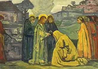 Christ and the woman of Canaan