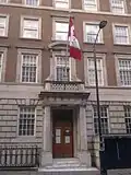 A side entrance to Macdonald House on Grosvenor Street