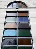 Colourful glass windows