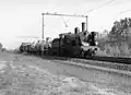 NS 1792 with the spray train (weed kill train) probably in the vicinity of Utrecht. (04-05-1953)