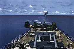 HUP Retriever landing aboard Roanoke in 1956