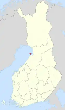Location of Hailuoto in Finland