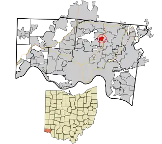 Location in Hamilton County and the state of Ohio.