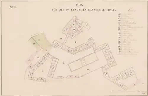 Plan of the first floor