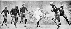 Photograph taken from the November 10, 1928 football game between the Temple Owls and the Villanova Wildcats