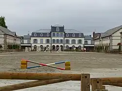 The quarry of honor, with the officers' building in the background