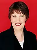 Helen Clark, first female deputy prime minister (1989); first woman to be elected prime minister; second female prime minister (1999–2008)[45]