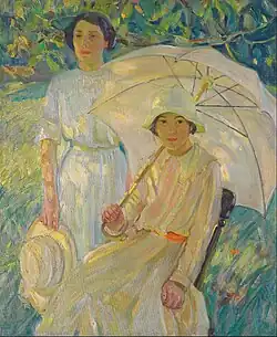 White Sunshade #2, c. 1912, oil on canvas, 99.5 x 81.9&nbsp;cm