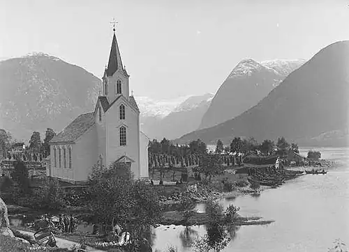 View of the church from the 1880s-1890s