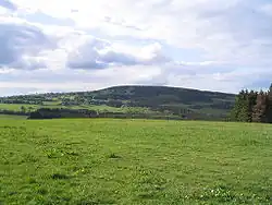 Landscape photo of the mountain, which does not appear especially tall.