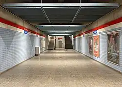 Western entrance tunnel