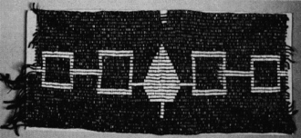 This belt depicts the original five nations of the Iroquois Confederacy and how they were all woven together.