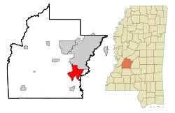 Location of Byram, Mississippi