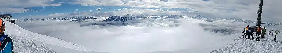 Panorama from the top of the Hohe Salve.