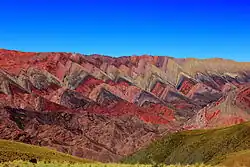 Serranía de Hornocal in Jujuy Province, Argentina