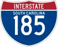 Interstate 185 marker