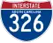 Interstate 326 marker