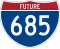 Future Interstate 685 marker