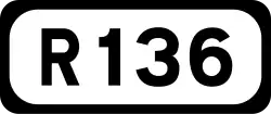 R136 road shield}}
