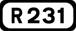 R231 road shield}}