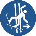M035 — Immediately leave the tow-track in the event of falling