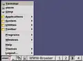 IceWM's Start Menu is intended to resemble that of Windows 95.
