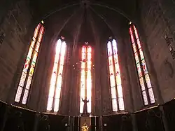 Stained glass windows of the high altar