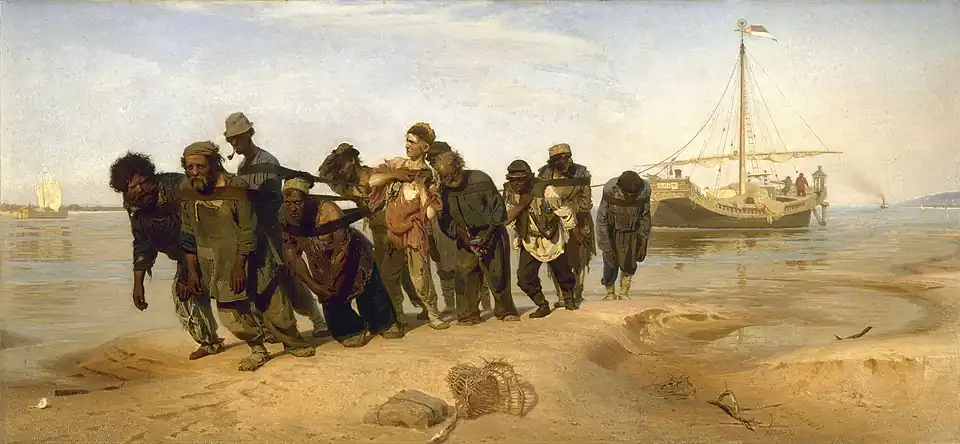 Barge Haulers on the Volga, Russian Museum, Saint Petersburg (1870–1873)