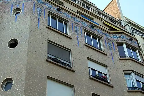 Art Deco&nbsp;– Mosaics on the facade of Quai Louis-Blériot no. 40, Paris, by Marteroy & Bonnel, 1932[75]