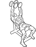 Incline dumbbell fly end