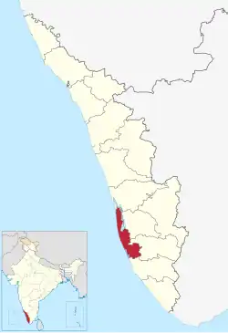 Location in Kerala