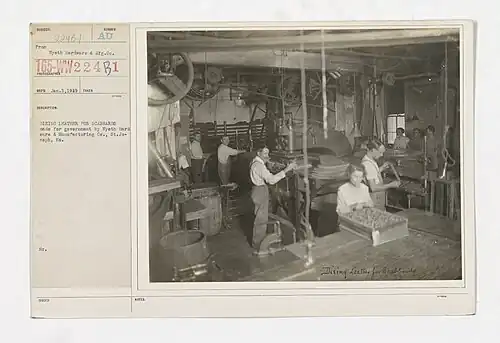 Eight people in a workshop