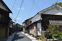 The roads and town layout of the present-day Ine-ura settlement