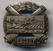 Insignia of the fortified sector of l’Escaut - 1940 (2nd model)