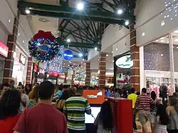 Consumers at the mall during the Christmas period