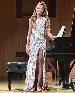 Kanneh-Mason performing at the University of Vermont Lane Series on 12 October 2024