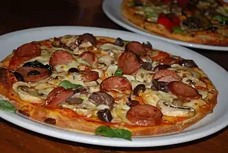 Italian salsicce pizza