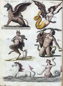 Image 10Several legendary creatures from Bilderbuch für Kinder (lit. 'picture book for children') between 1790 and 1822, by Friedrich Justin Bertuch (from Legendary creature)